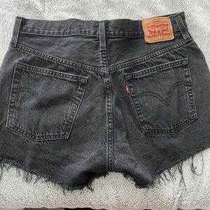 Black LEVI jean shorts